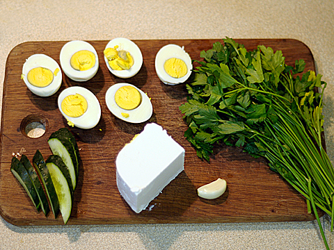 салат из яиц с фото