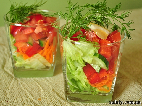 фітнес салат з овочами